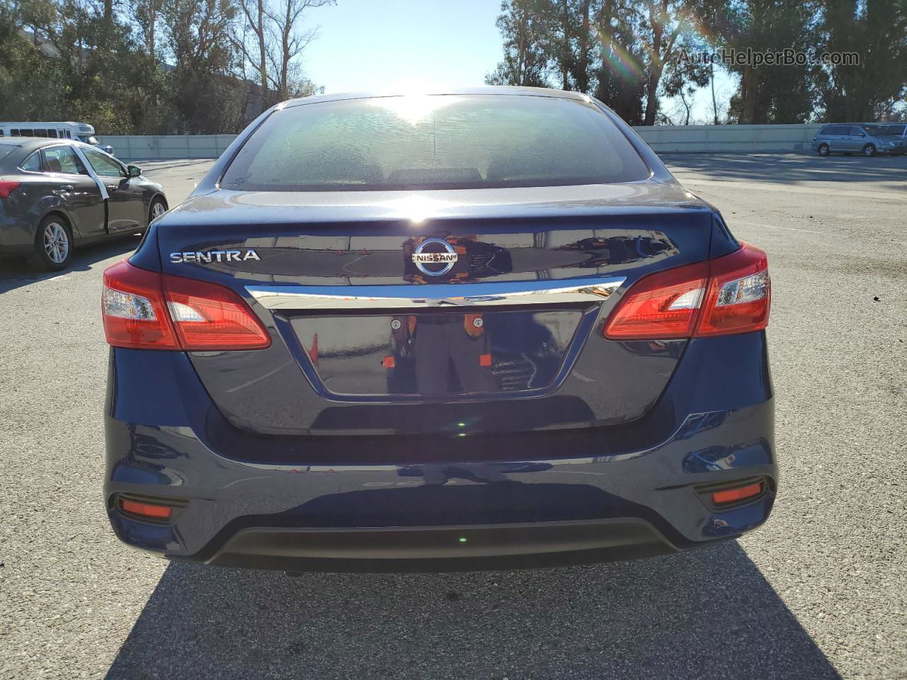 2019 Nissan Sentra S Blue vin: 3N1AB7APXKY386232