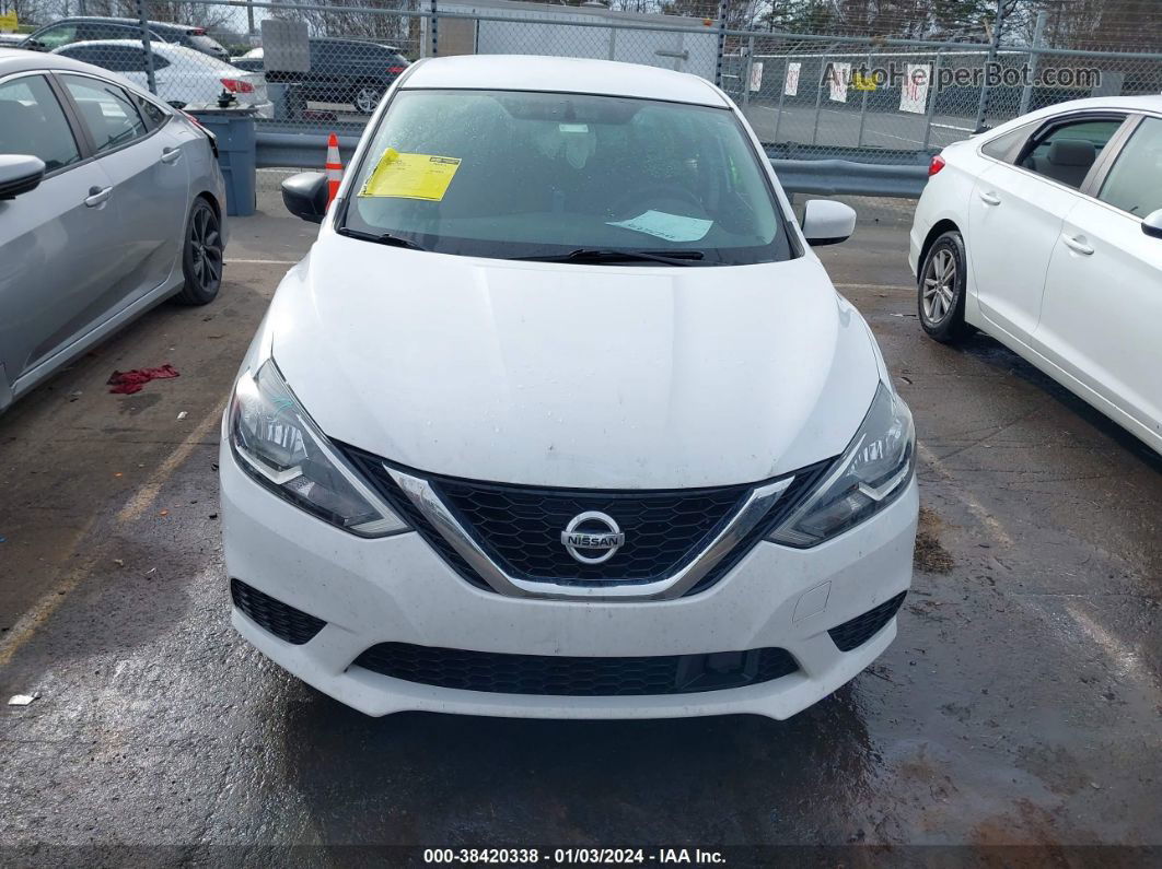 2019 Nissan Sentra Sv White vin: 3N1AB7APXKY386781