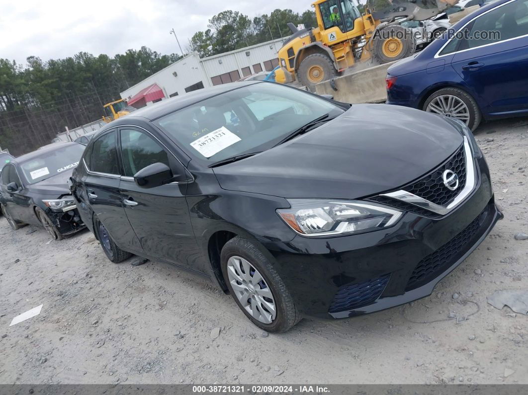 2019 Nissan Sentra S Black vin: 3N1AB7APXKY394900