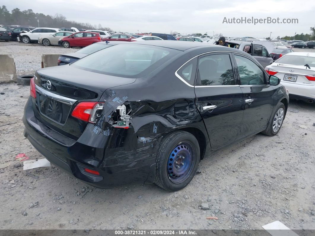 2019 Nissan Sentra S Black vin: 3N1AB7APXKY394900