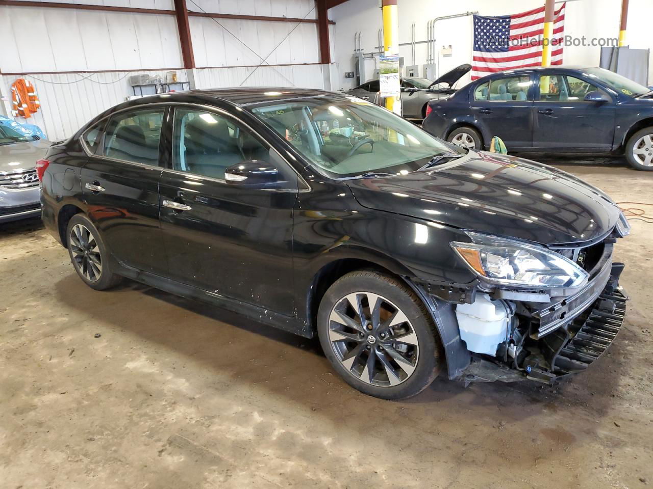 2019 Nissan Sentra S Black vin: 3N1AB7APXKY400968