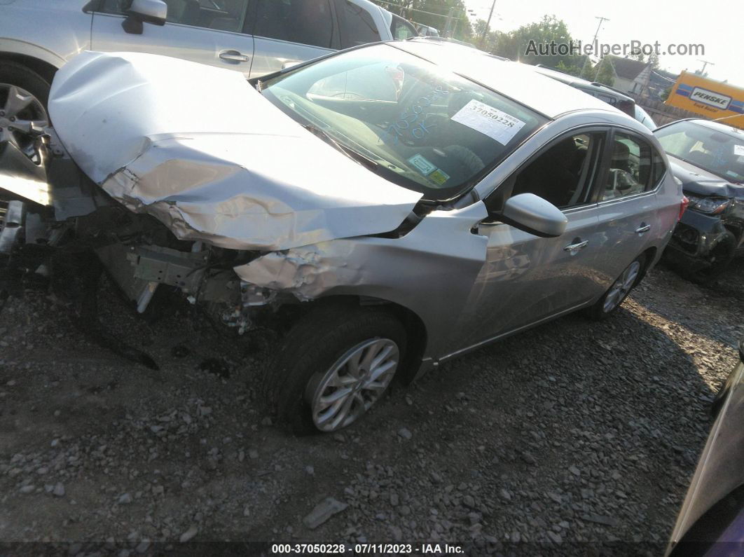 2019 Nissan Sentra Sv Silver vin: 3N1AB7APXKY409749