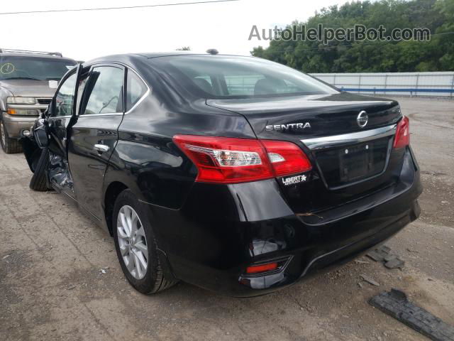 2019 Nissan Sentra S Black vin: 3N1AB7APXKY422520