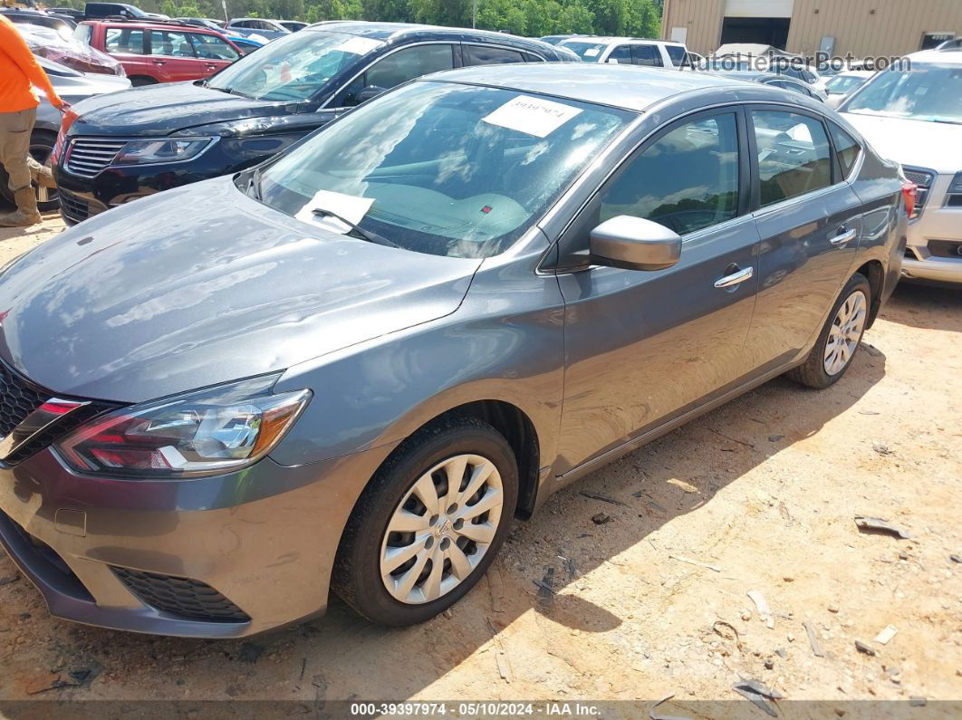 2019 Nissan Sentra S Gray vin: 3N1AB7APXKY429029