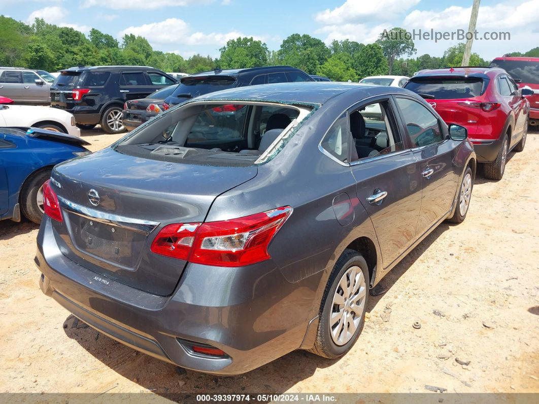 2019 Nissan Sentra S Gray vin: 3N1AB7APXKY429029