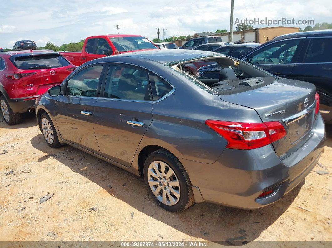 2019 Nissan Sentra S Gray vin: 3N1AB7APXKY429029