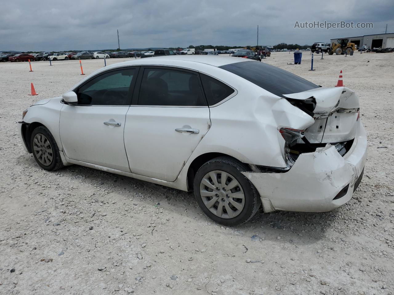 2019 Nissan Sentra S Белый vin: 3N1AB7APXKY442234