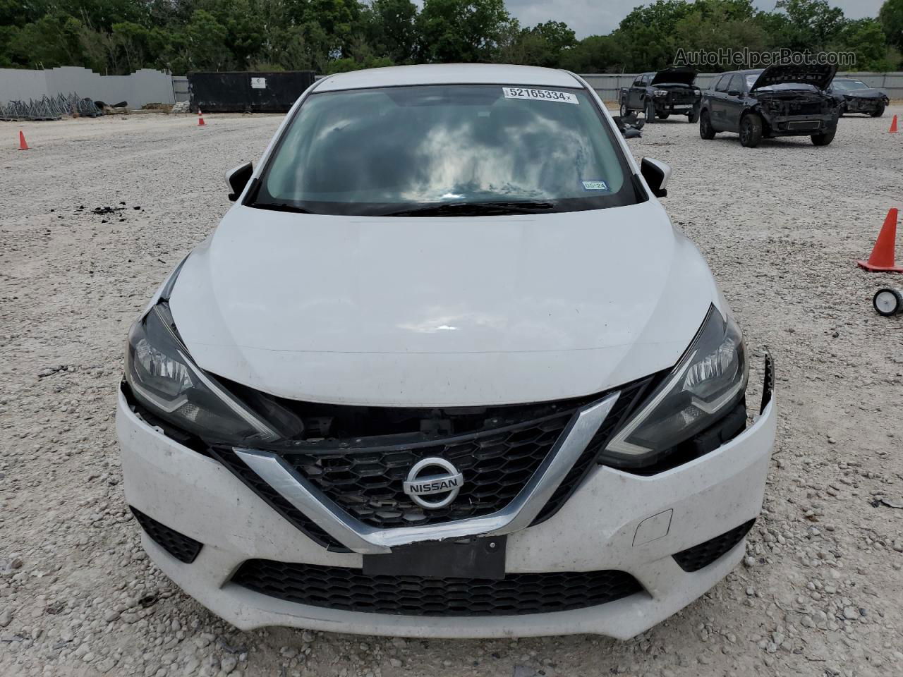 2019 Nissan Sentra S White vin: 3N1AB7APXKY442234