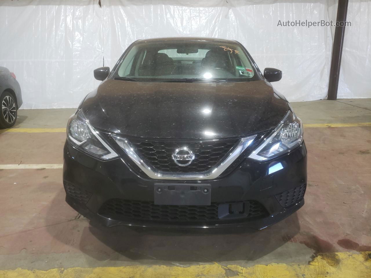 2019 Nissan Sentra S Черный vin: 3N1AB7APXKY443528