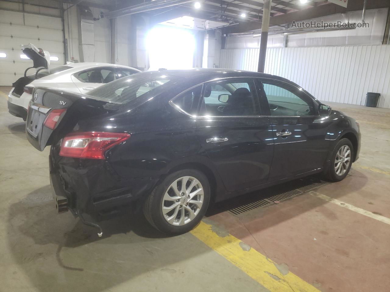 2019 Nissan Sentra S Black vin: 3N1AB7APXKY443528