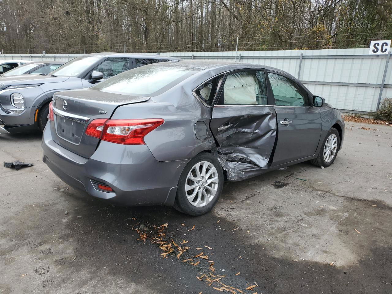 2019 Nissan Sentra S Charcoal vin: 3N1AB7APXKY443772