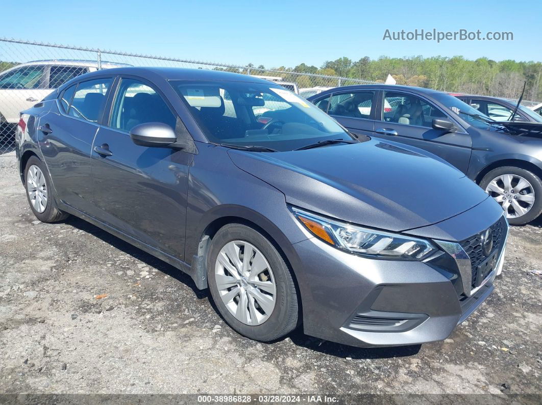 2020 Nissan Sentra S Xtronic Cvt Gray vin: 3N1AB8BV0LY223853