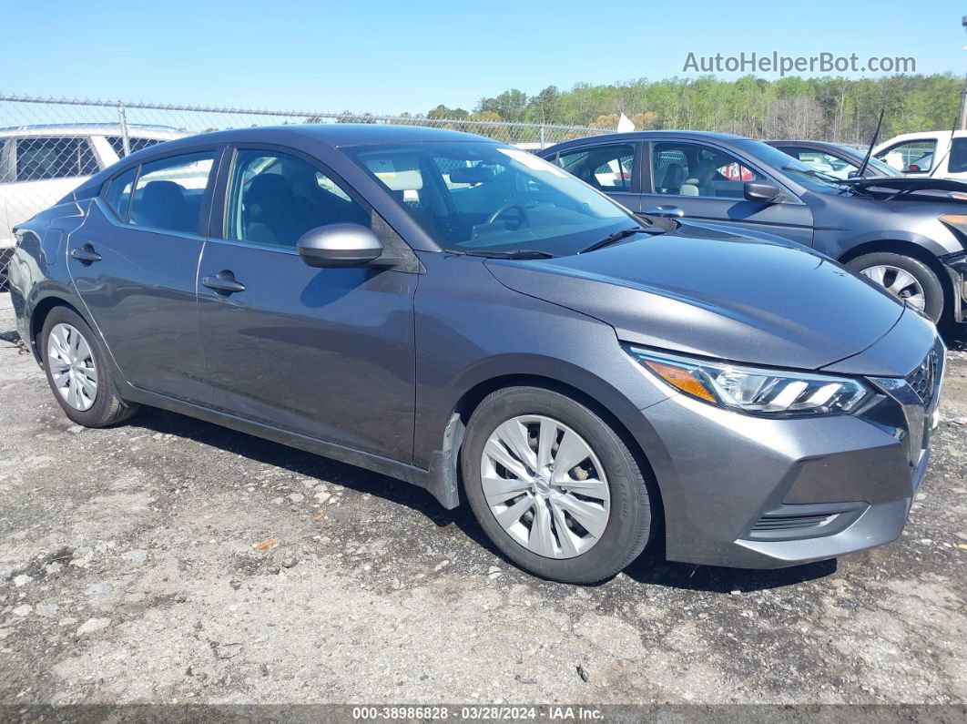 2020 Nissan Sentra S Xtronic Cvt Gray vin: 3N1AB8BV0LY223853