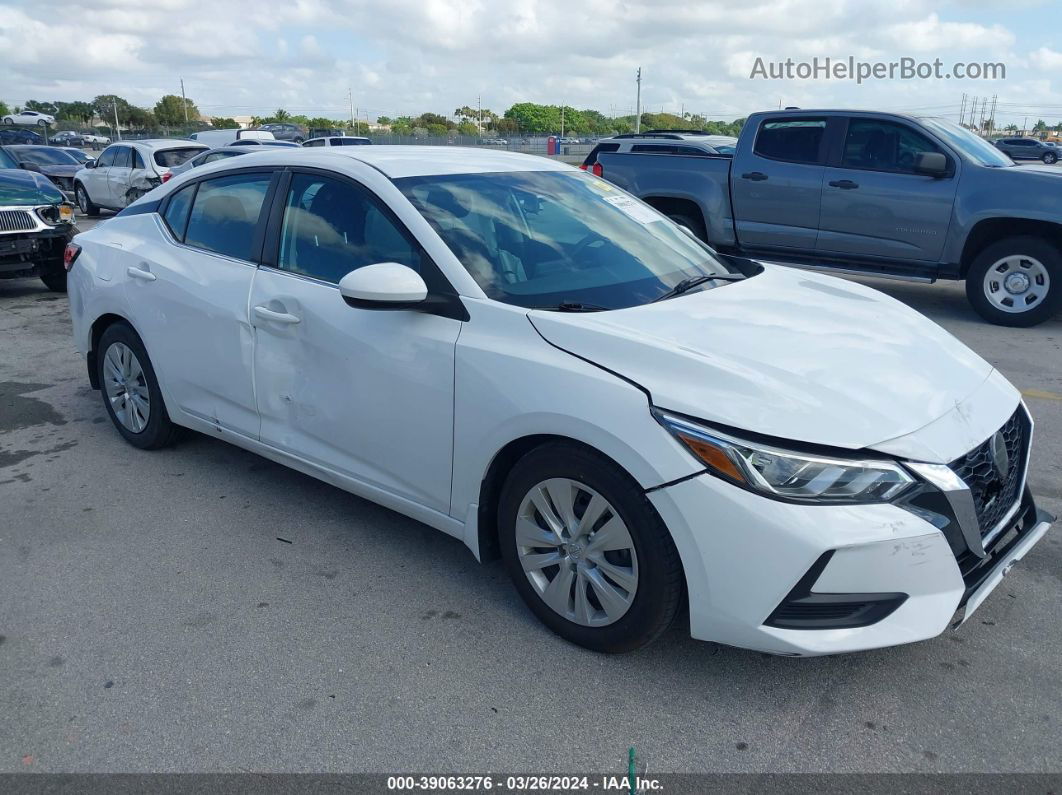 2020 Nissan Sentra S Xtronic Cvt White vin: 3N1AB8BV0LY295569