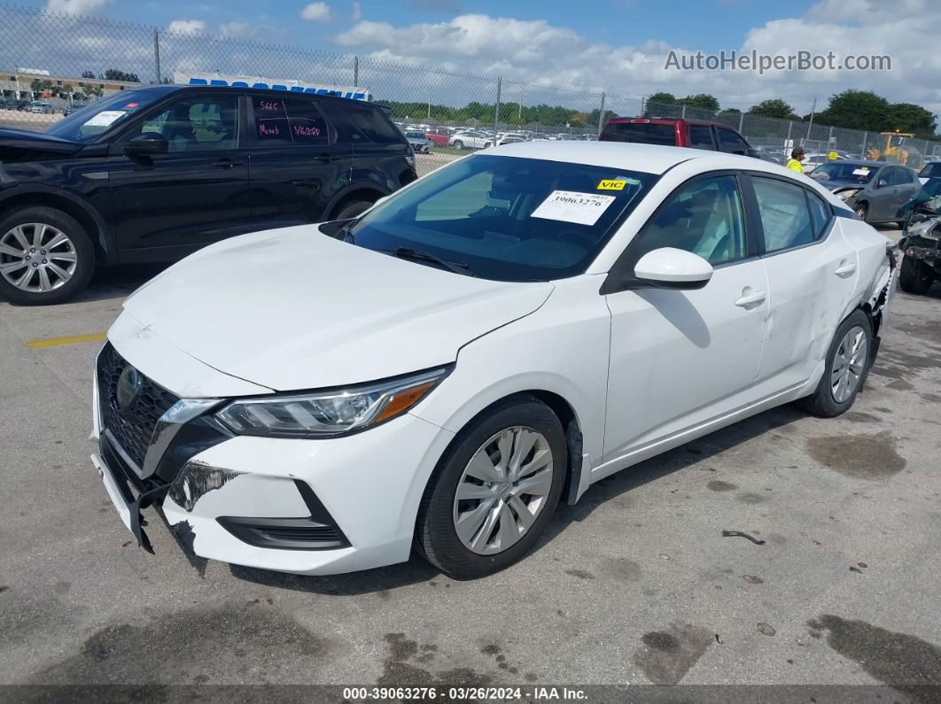 2020 Nissan Sentra S Xtronic Cvt White vin: 3N1AB8BV0LY295569