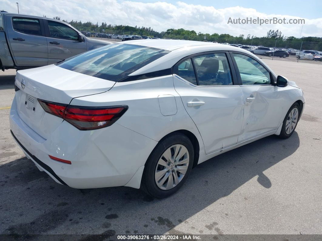 2020 Nissan Sentra S Xtronic Cvt White vin: 3N1AB8BV0LY295569