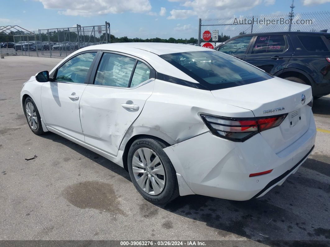 2020 Nissan Sentra S Xtronic Cvt White vin: 3N1AB8BV0LY295569