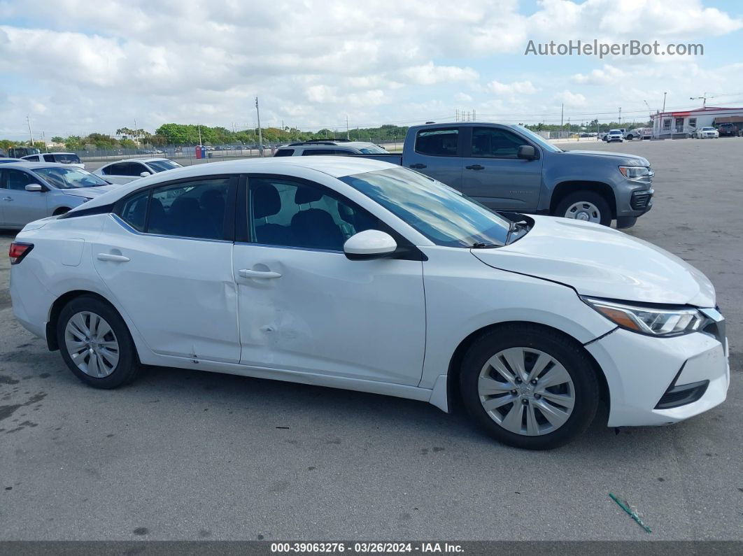 2020 Nissan Sentra S Xtronic Cvt White vin: 3N1AB8BV0LY295569