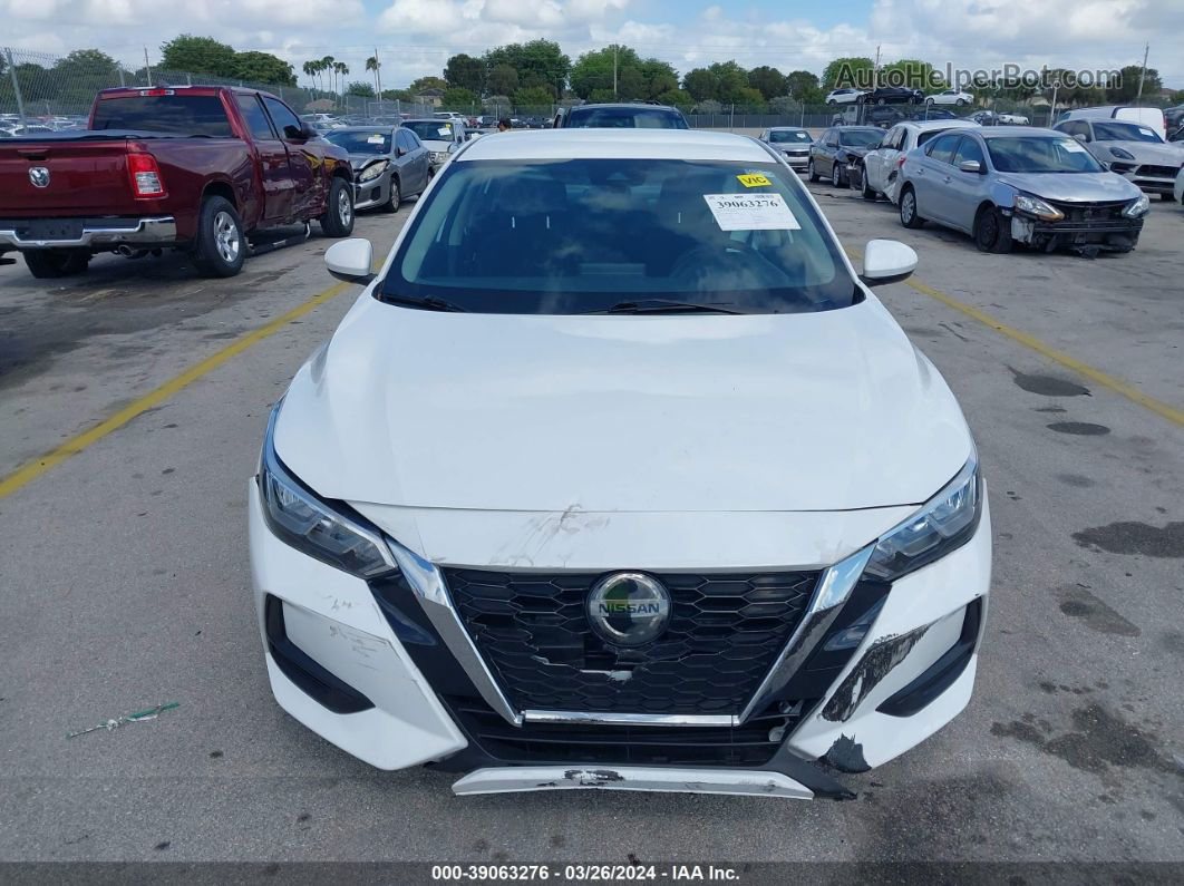 2020 Nissan Sentra S Xtronic Cvt White vin: 3N1AB8BV0LY295569