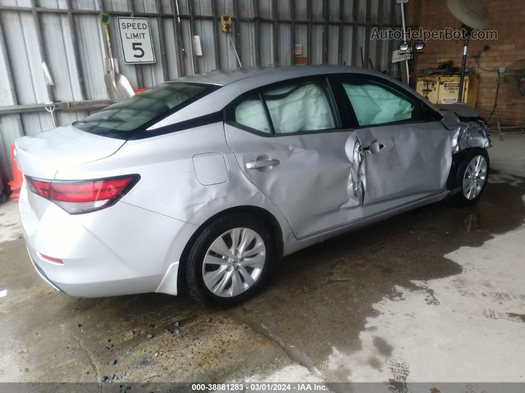 2020 Nissan Sentra S Xtronic Cvt Silver vin: 3N1AB8BV1LY222954