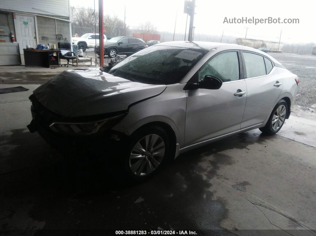 2020 Nissan Sentra S Xtronic Cvt Серебряный vin: 3N1AB8BV1LY222954