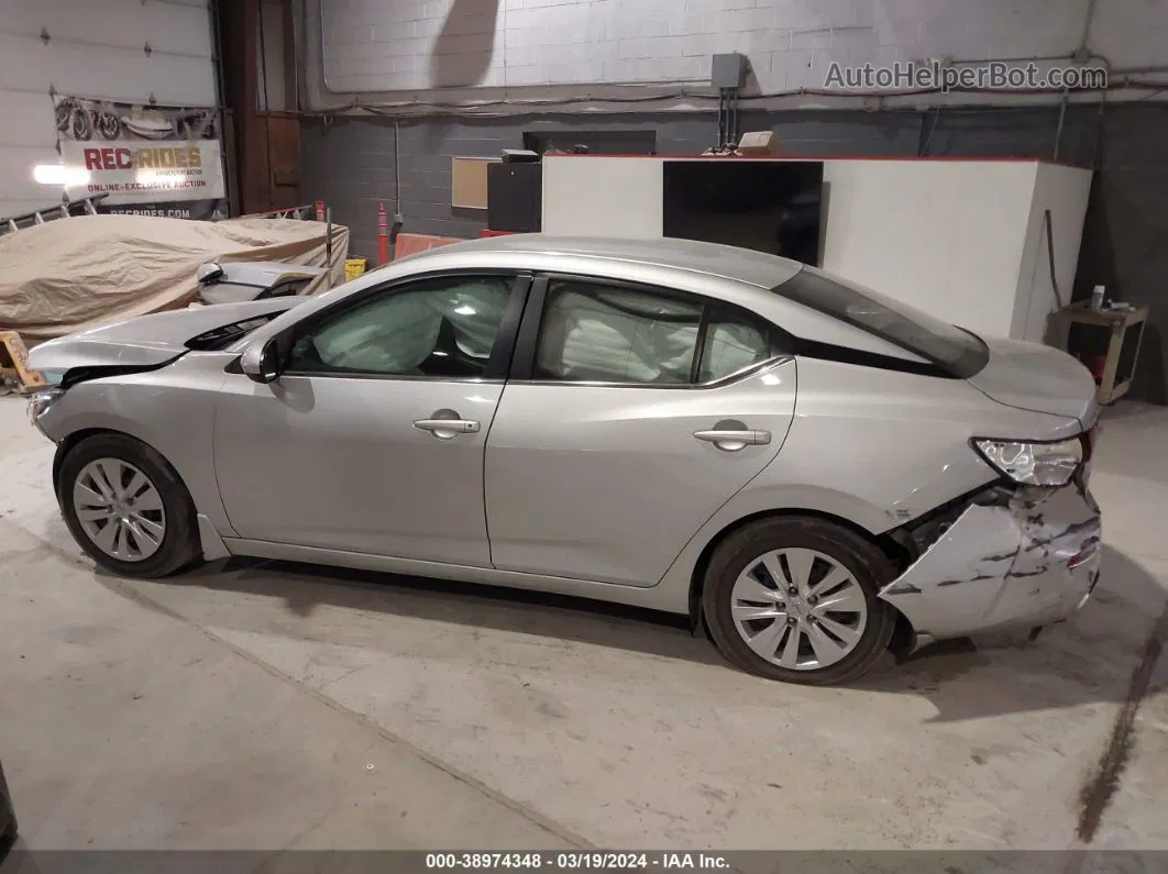 2020 Nissan Sentra S Xtronic Cvt Серебряный vin: 3N1AB8BV1LY308944