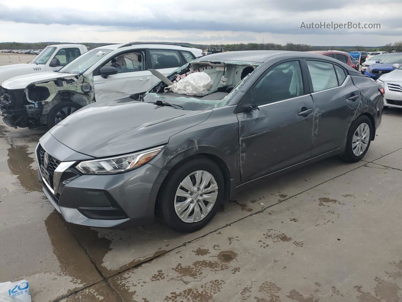 2021 Nissan Sentra S Gray vin: 3N1AB8BV1MY289135