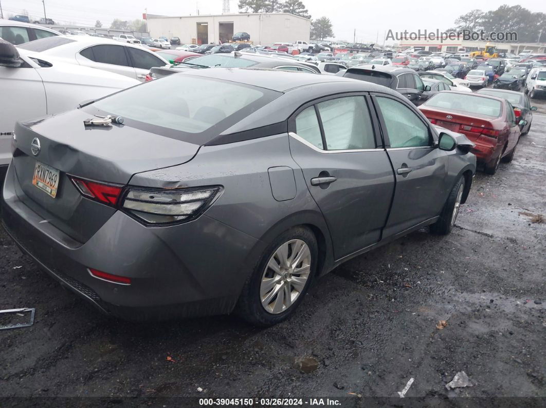 2020 Nissan Sentra S Xtronic Cvt Gray vin: 3N1AB8BV2LY258328