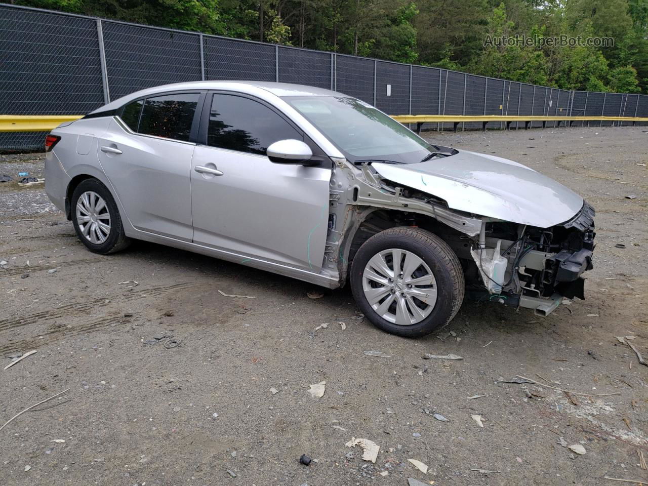 2021 Nissan Sentra S Silver vin: 3N1AB8BV2MY297583