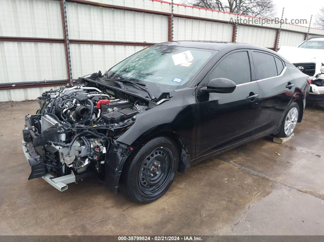 2021 Nissan Sentra S Xtronic Cvt Black vin: 3N1AB8BV2MY313975