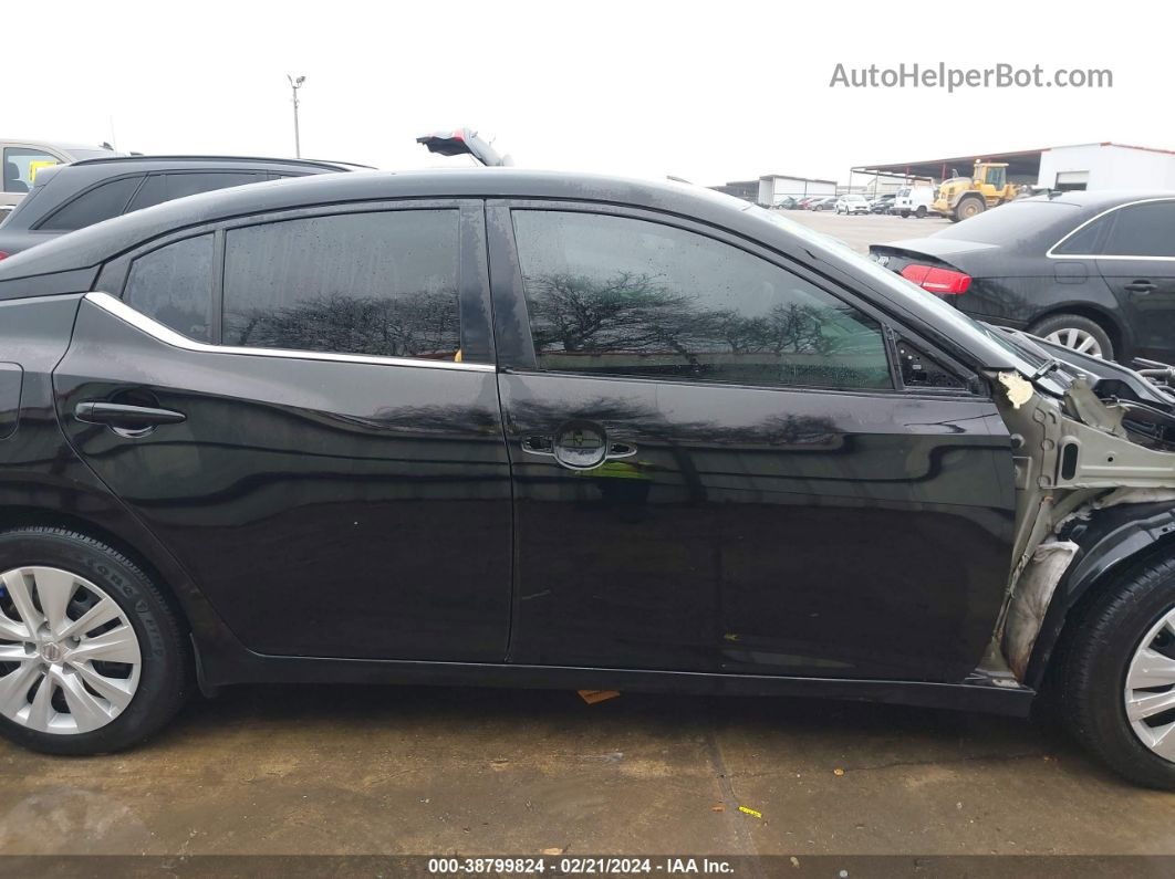 2021 Nissan Sentra S Xtronic Cvt Black vin: 3N1AB8BV2MY313975