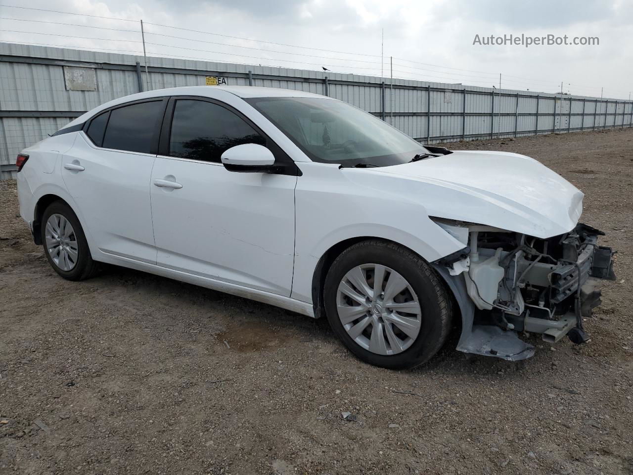 2020 Nissan Sentra S White vin: 3N1AB8BV3LY207758