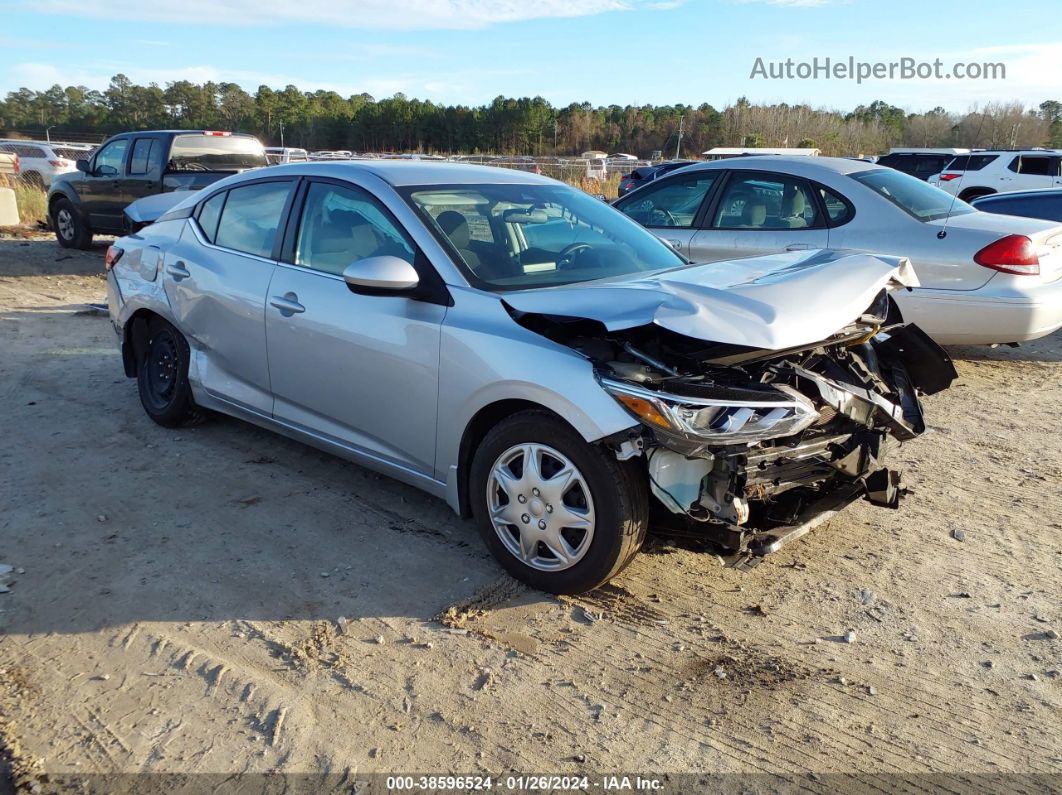 2020 Nissan Sentra S Xtronic Cvt Silver vin: 3N1AB8BV3LY252831