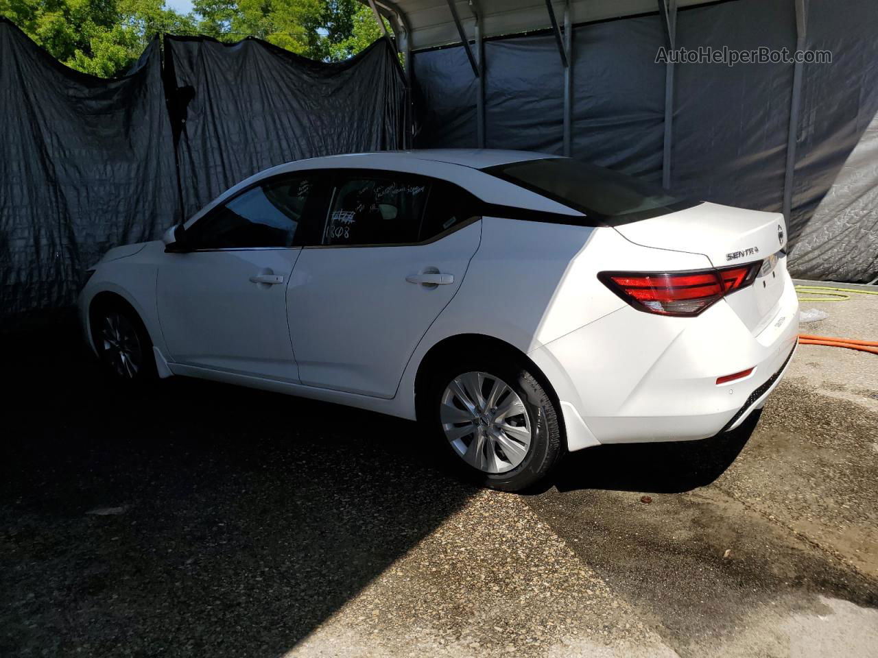 2021 Nissan Sentra S White vin: 3N1AB8BV3MY291808