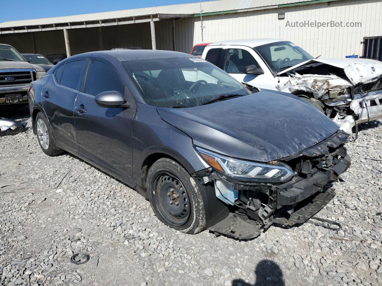 2020 Nissan Sentra S Gray vin: 3N1AB8BV4LY237173