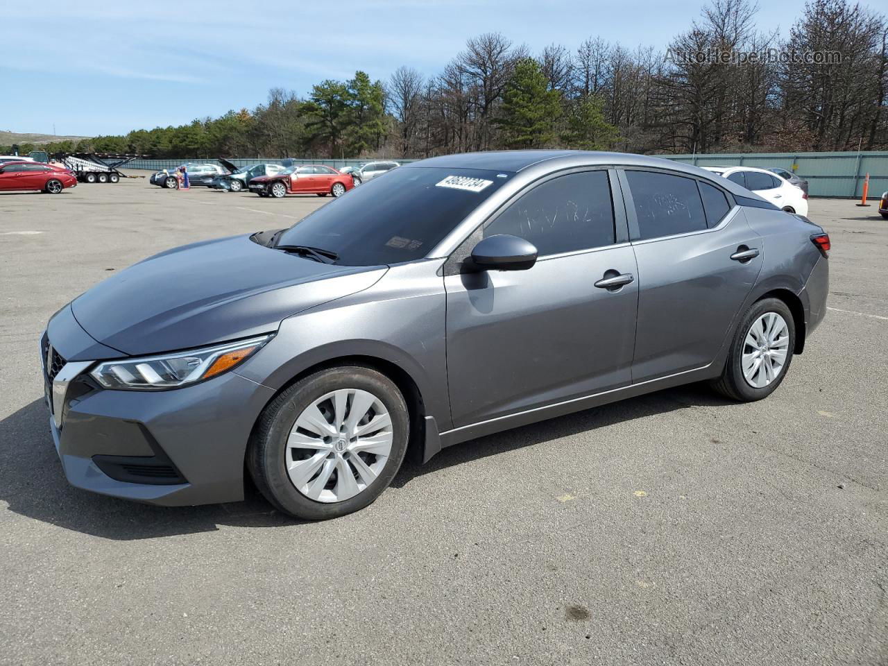 2020 Nissan Sentra S Gray vin: 3N1AB8BV4LY289161