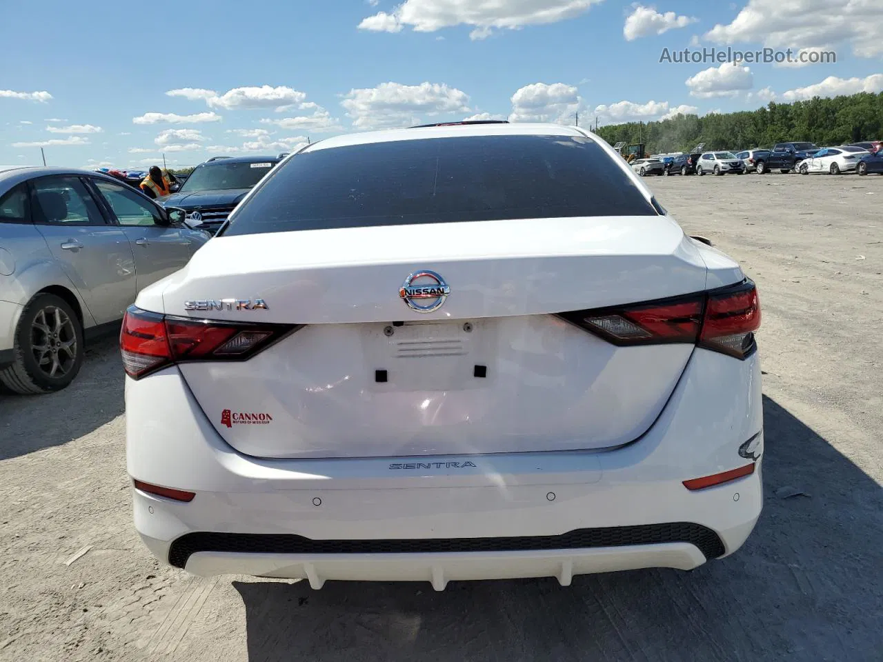 2021 Nissan Sentra S White vin: 3N1AB8BV4MY226496