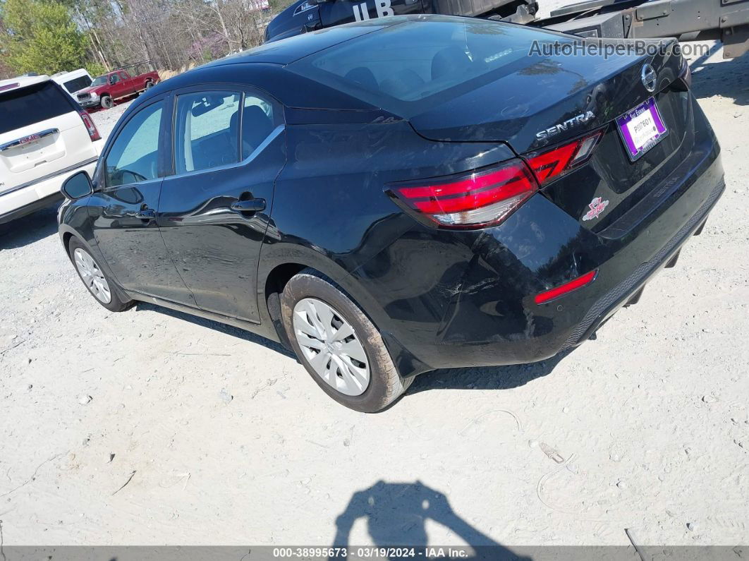 2021 Nissan Sentra S Xtronic Cvt Black vin: 3N1AB8BV4MY295379