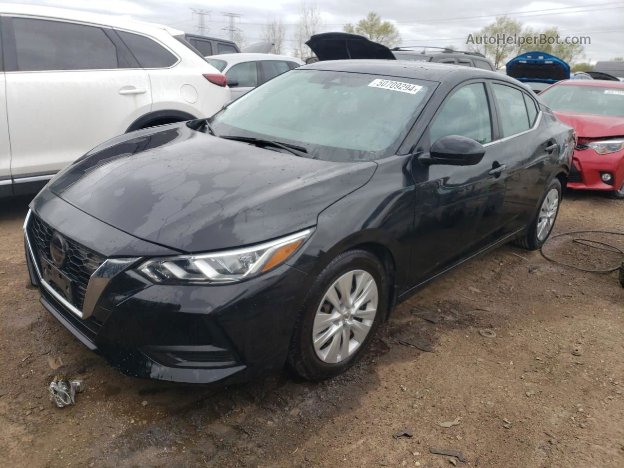 2020 Nissan Sentra S Black vin: 3N1AB8BV5LY229793