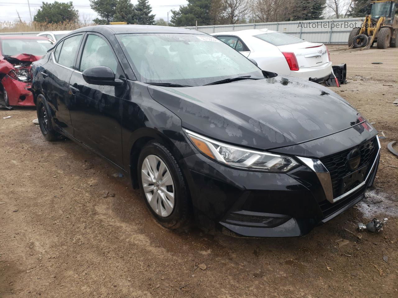 2020 Nissan Sentra S Black vin: 3N1AB8BV5LY229793