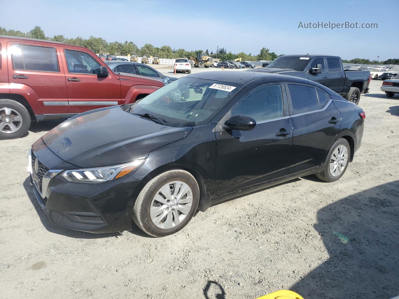 2020 Nissan Sentra S Black vin: 3N1AB8BV5LY274572