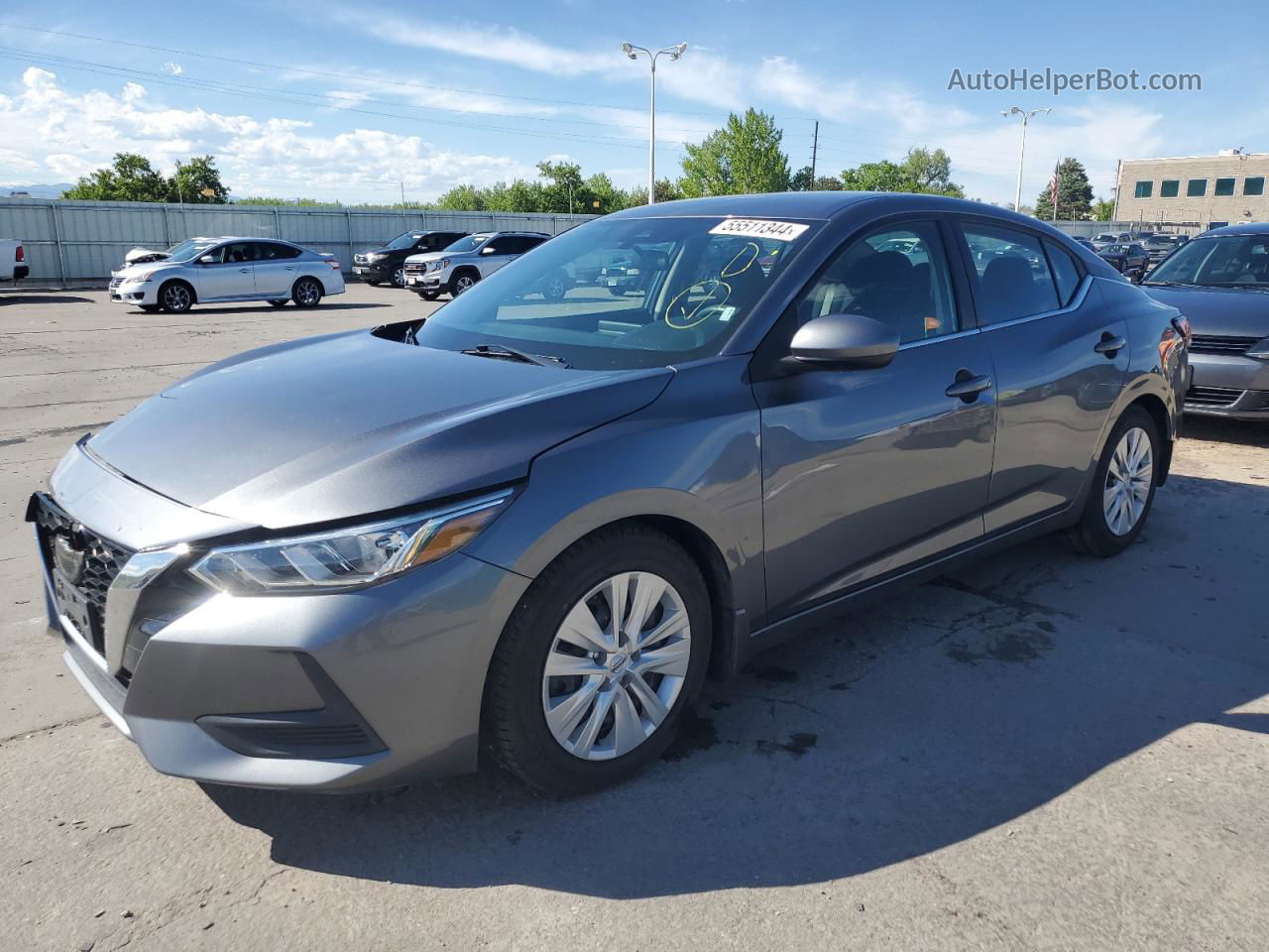 2020 Nissan Sentra S Charcoal vin: 3N1AB8BV5LY300653