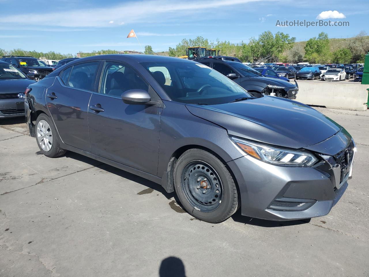 2020 Nissan Sentra S Charcoal vin: 3N1AB8BV5LY300653