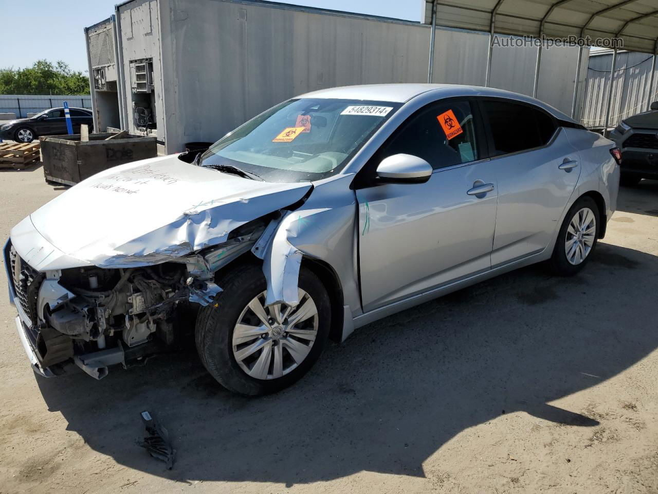 2020 Nissan Sentra S Silver vin: 3N1AB8BV6LY244450