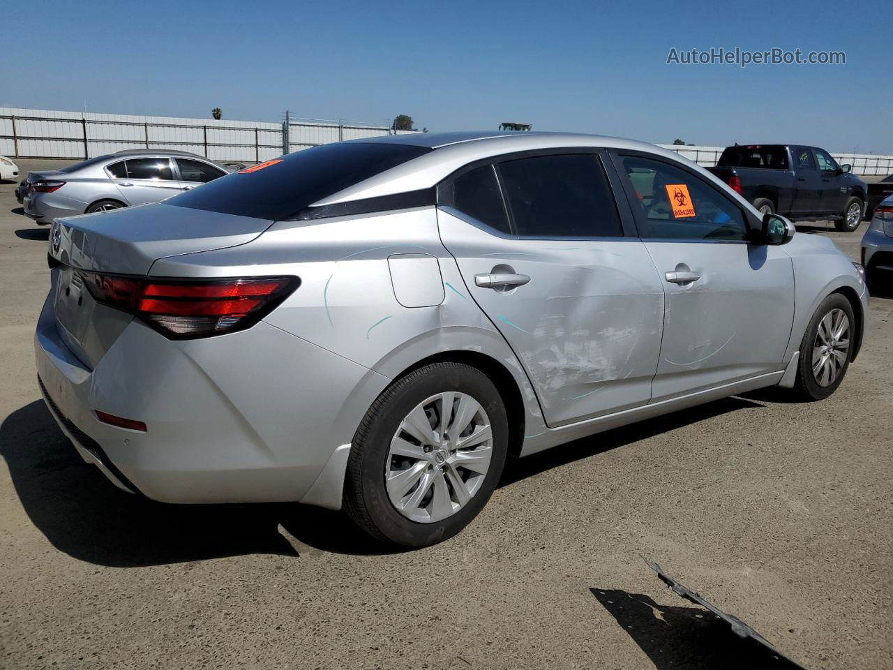 2020 Nissan Sentra S Silver vin: 3N1AB8BV6LY244450