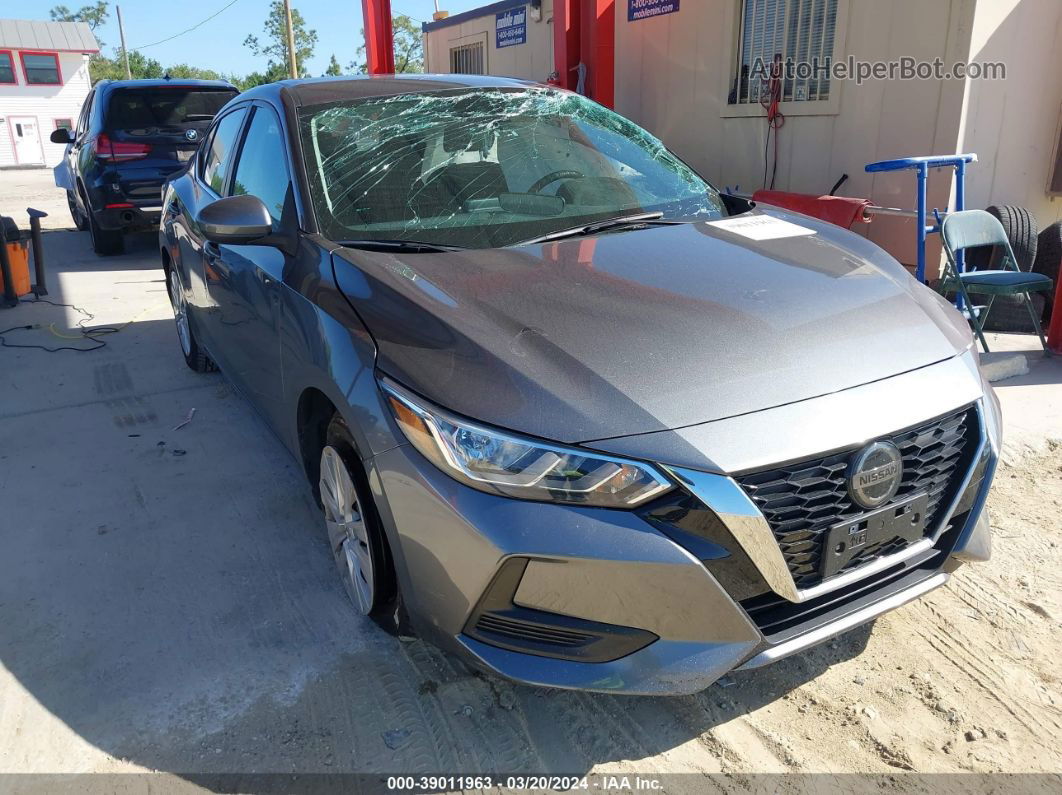 2021 Nissan Sentra S Xtronic Cvt Gray vin: 3N1AB8BV6MY268443