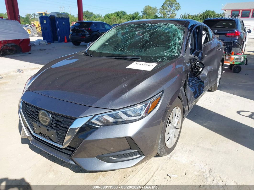 2021 Nissan Sentra S Xtronic Cvt Gray vin: 3N1AB8BV6MY268443