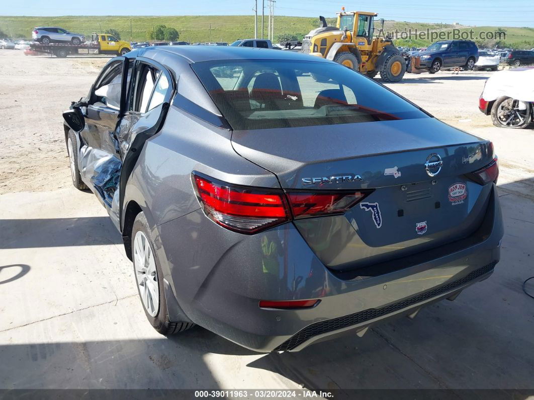 2021 Nissan Sentra S Xtronic Cvt Gray vin: 3N1AB8BV6MY268443