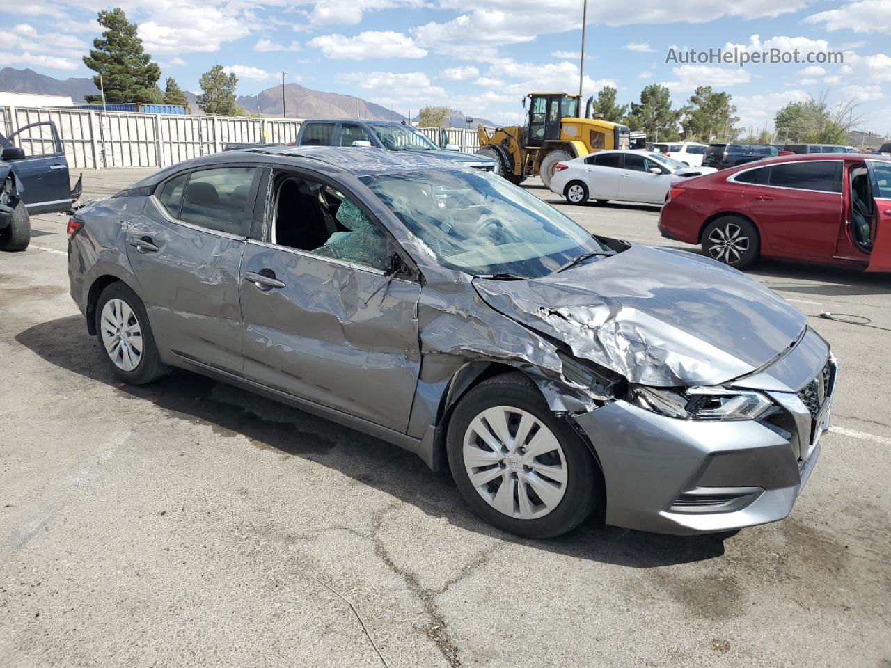 2021 Nissan Sentra S Gray vin: 3N1AB8BV6MY304809