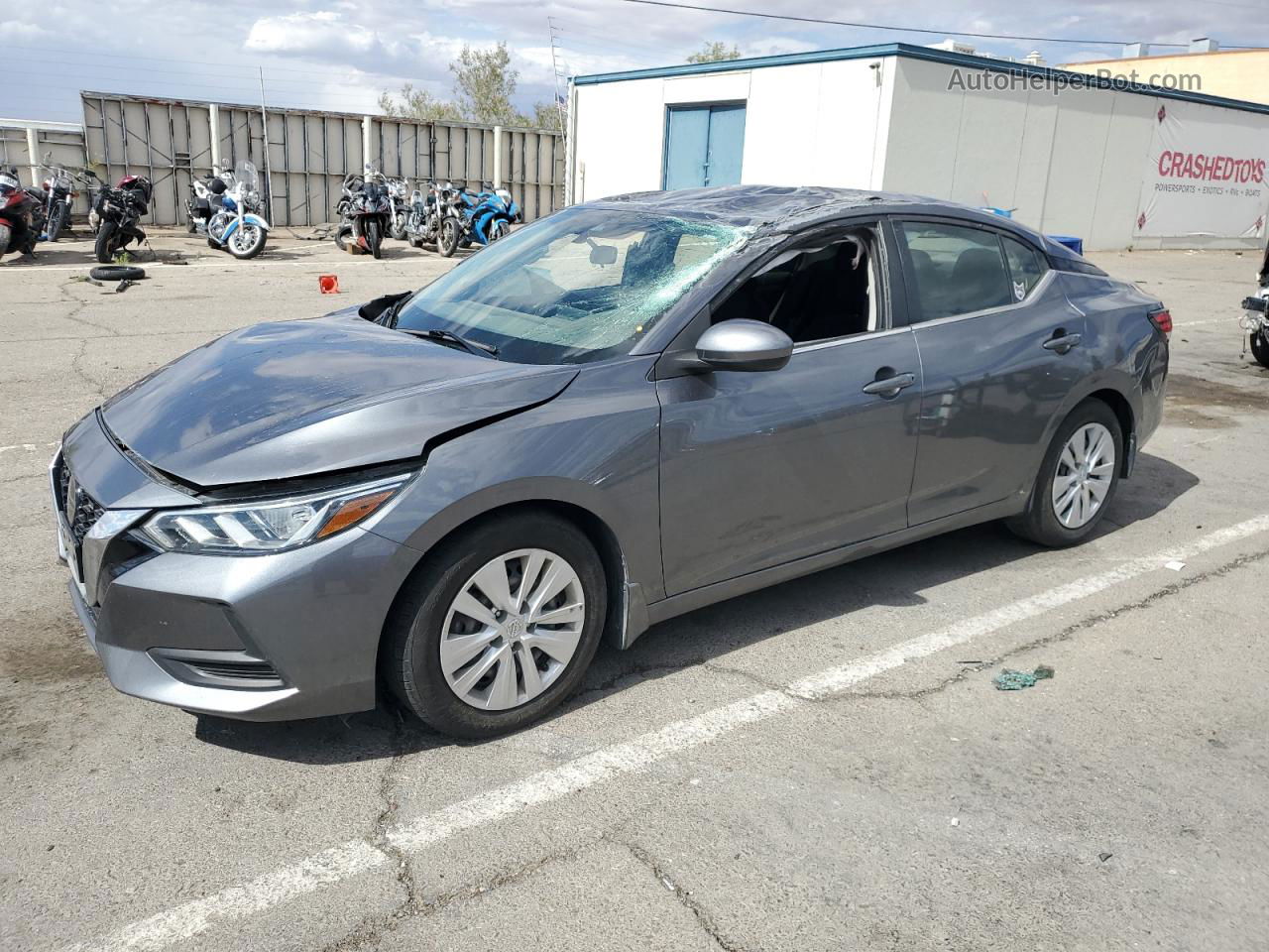 2021 Nissan Sentra S Gray vin: 3N1AB8BV6MY304809